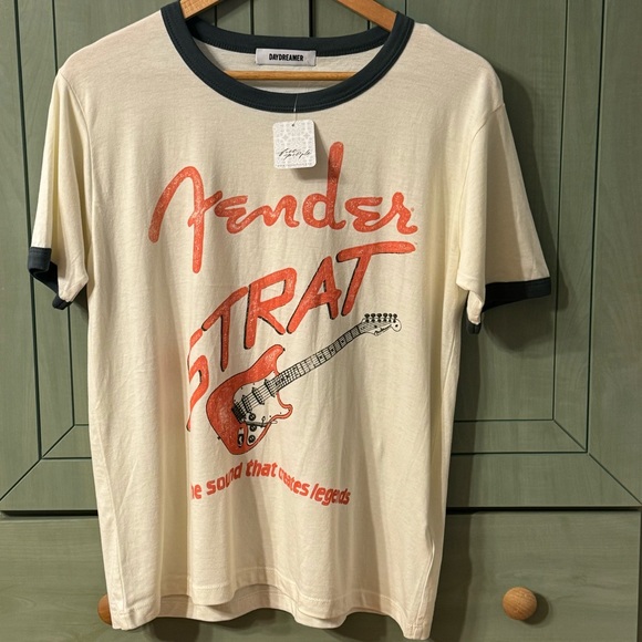 Free People Daydreamer Fender Strat Oversized Ringer Tee Womens XS - Picture 5 of 15